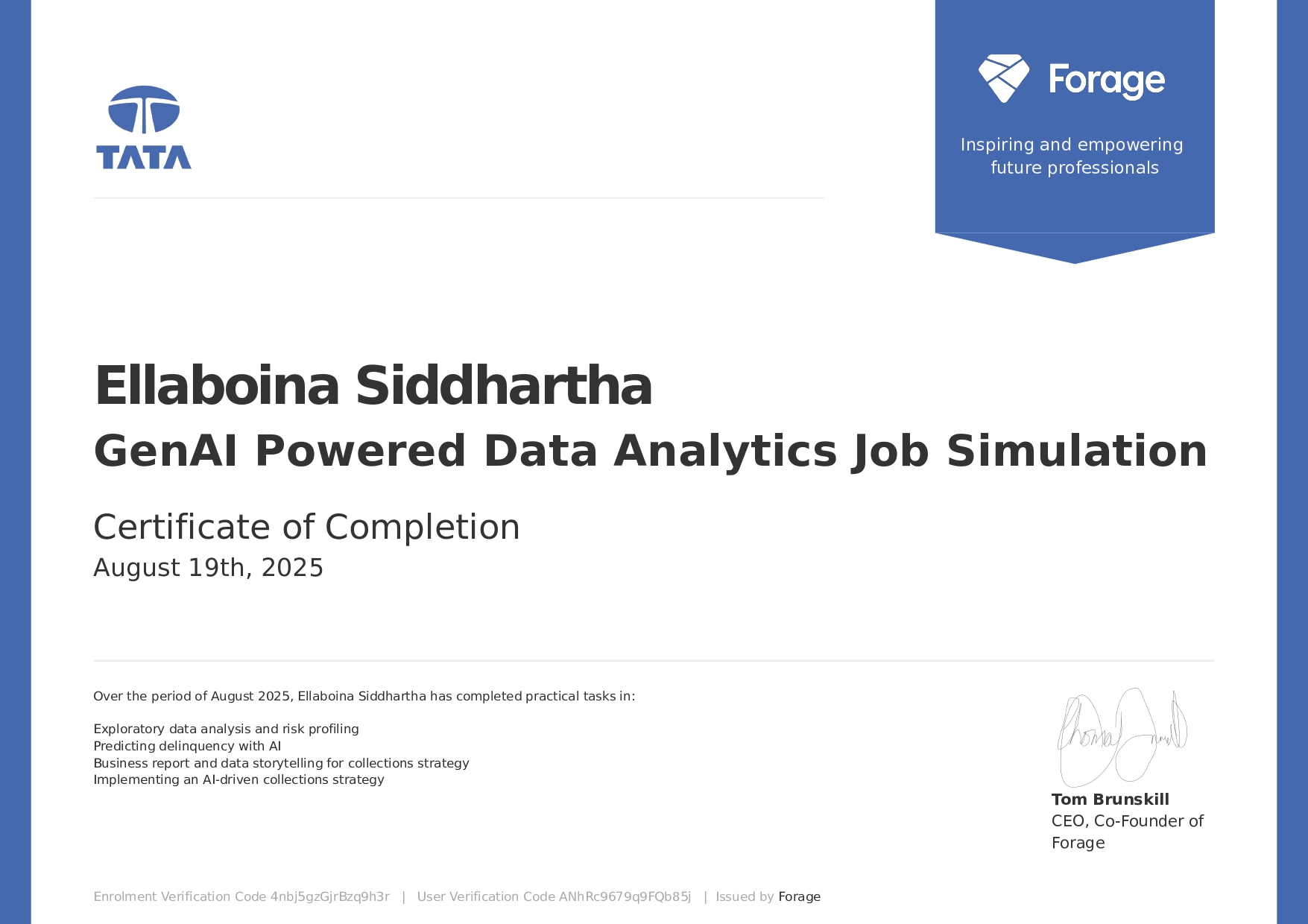 GenAI Powered Data Analytics Job Simulation Certificate